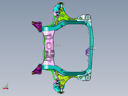 三厢轿车麦弗逊式独立前悬架后视缩略图