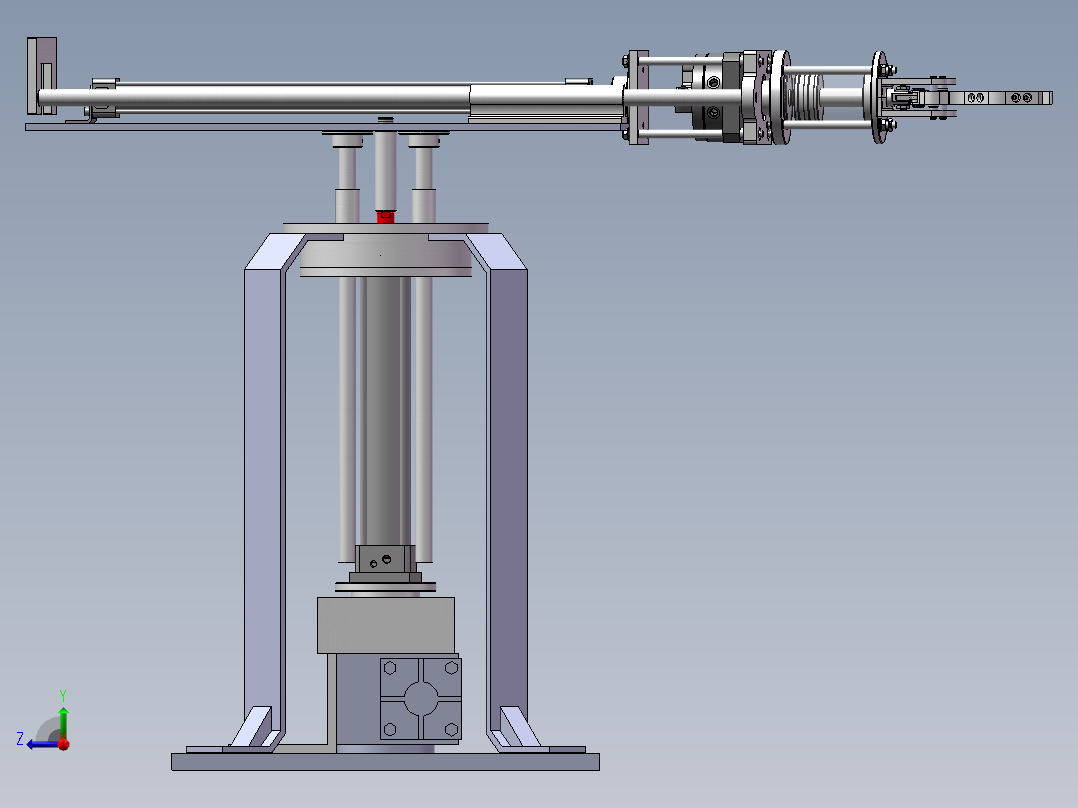 自己的毕业设计 机械手（模拟动画）右视图