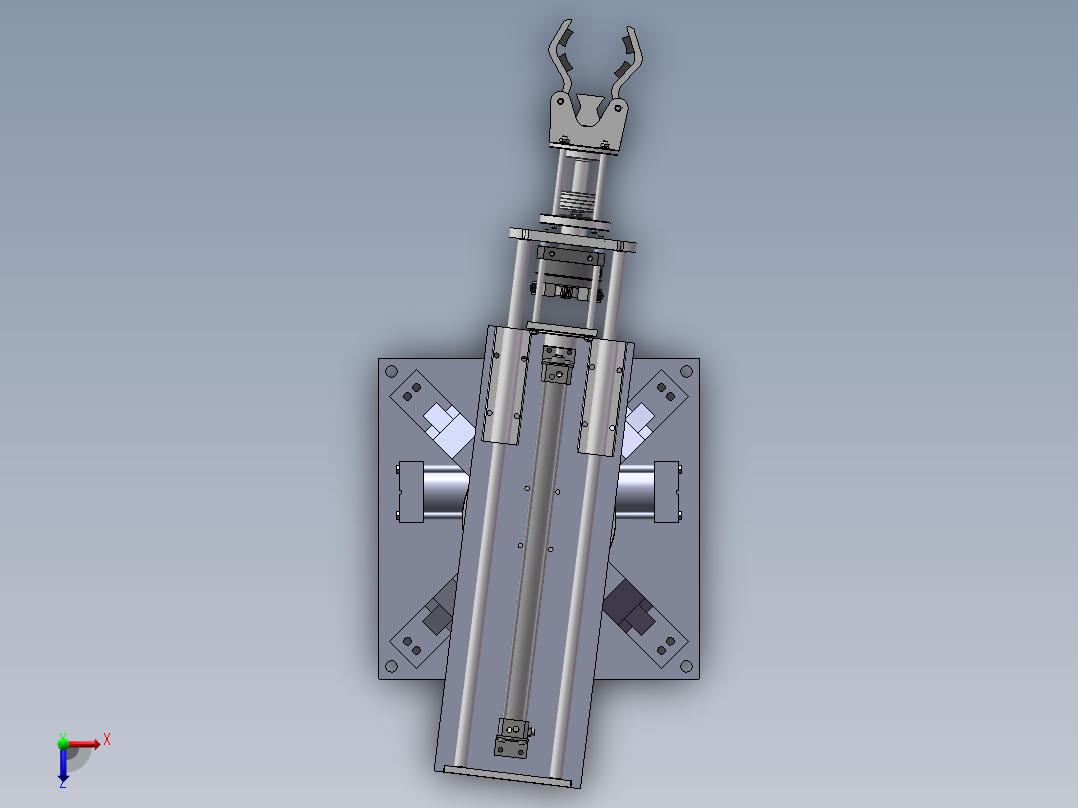 自己的毕业设计 机械手（模拟动画）俯视图