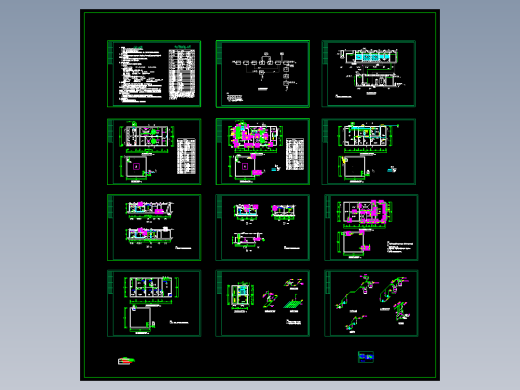 某水解酸化-接触氧化工艺全套(cad)图纸