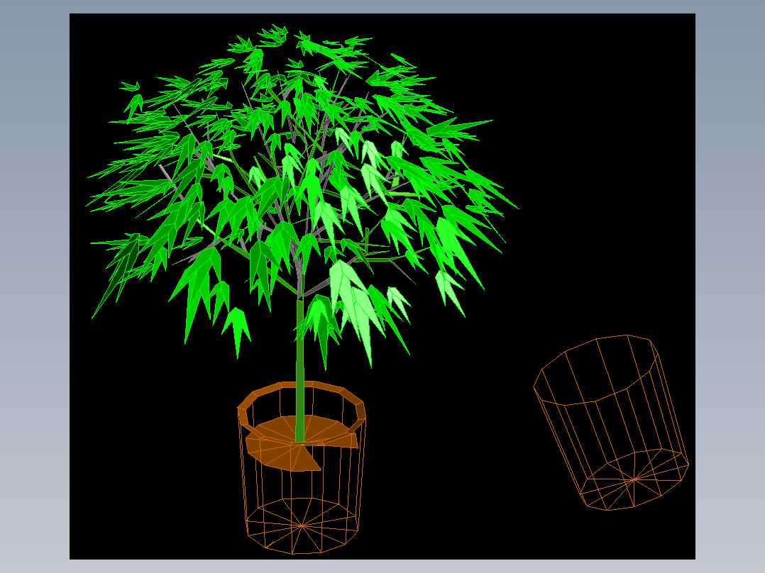 室内家具及植物三维模型四-HH008