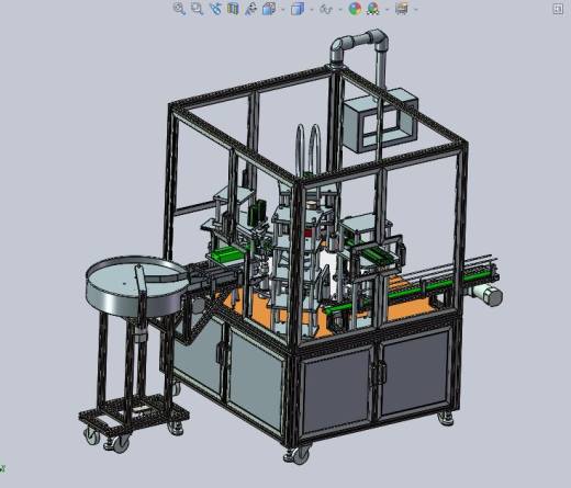 双头全自动活塞式液体灌装机3D图纸H283 非标自动化设备3D图纸缩略图