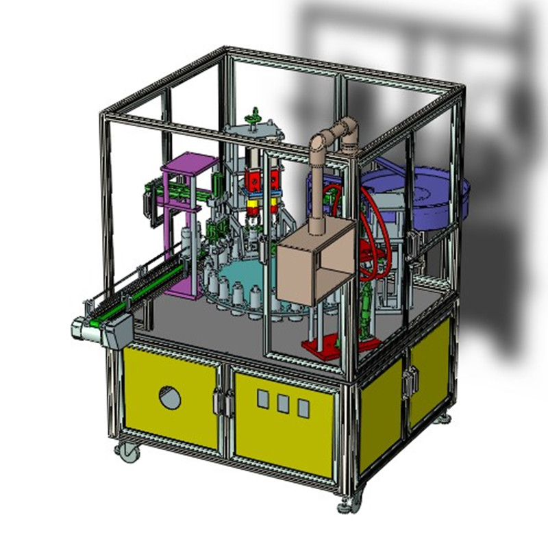 双头全自动活塞式液体灌装机3D图纸H283 非标自动化设备3D图纸