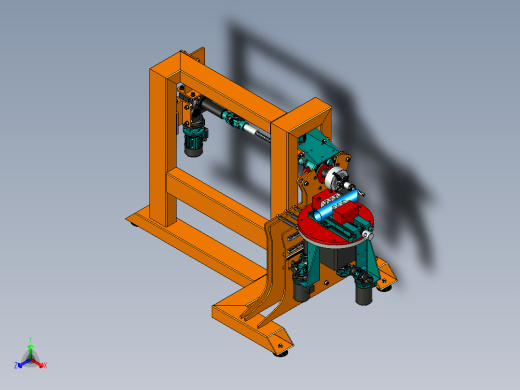 德国数控开槽机3D模型