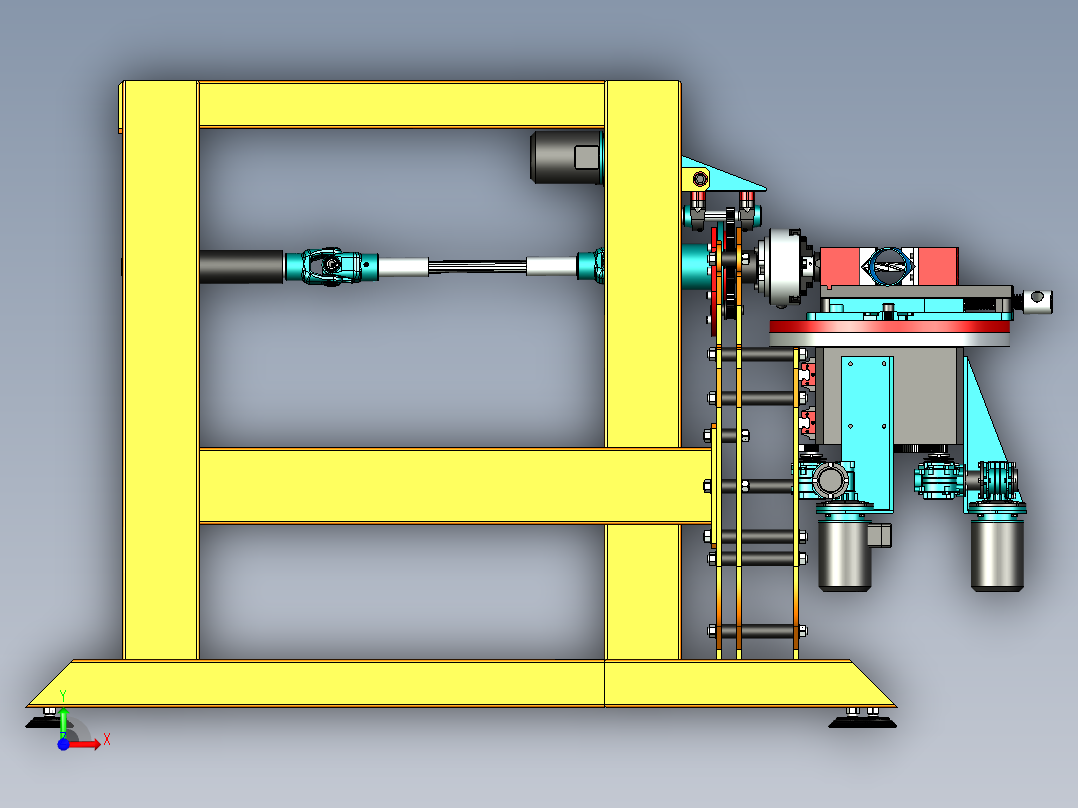 德国数控开槽机3D模型前视图