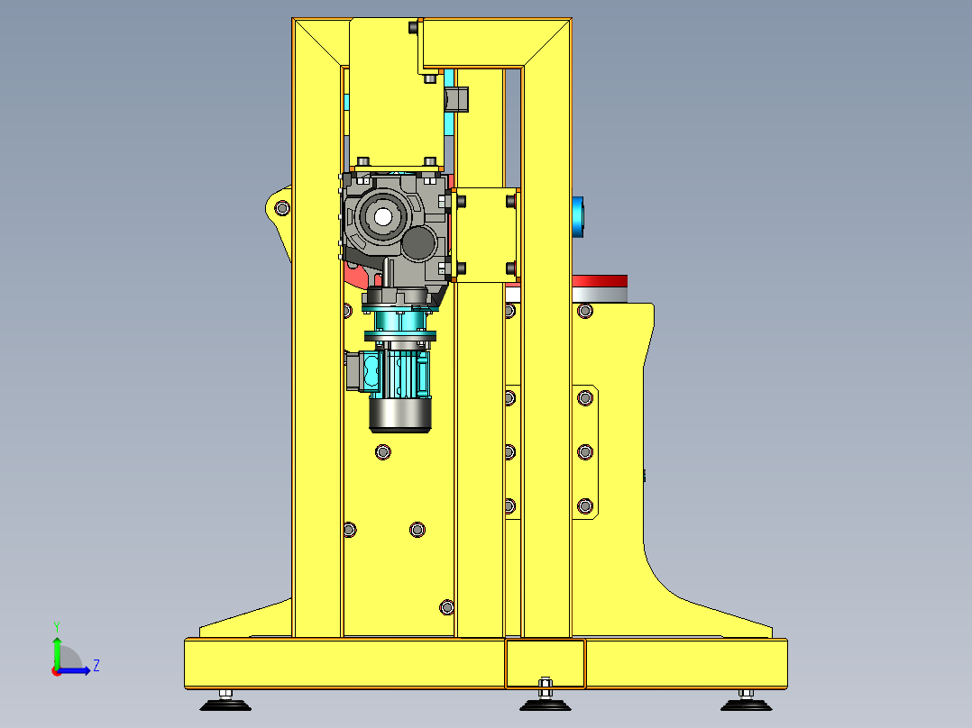 德国数控开槽机3D模型左视图
