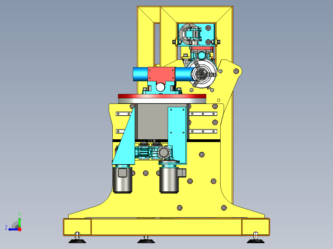 德国数控开槽机3D模型右视图