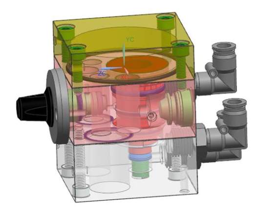 延时器（气动元件）3D图档和2D工程图3D模型缩略图
