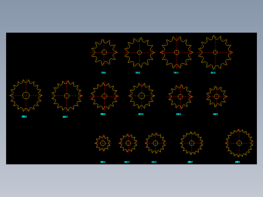 15种小链轮的齿形图下载