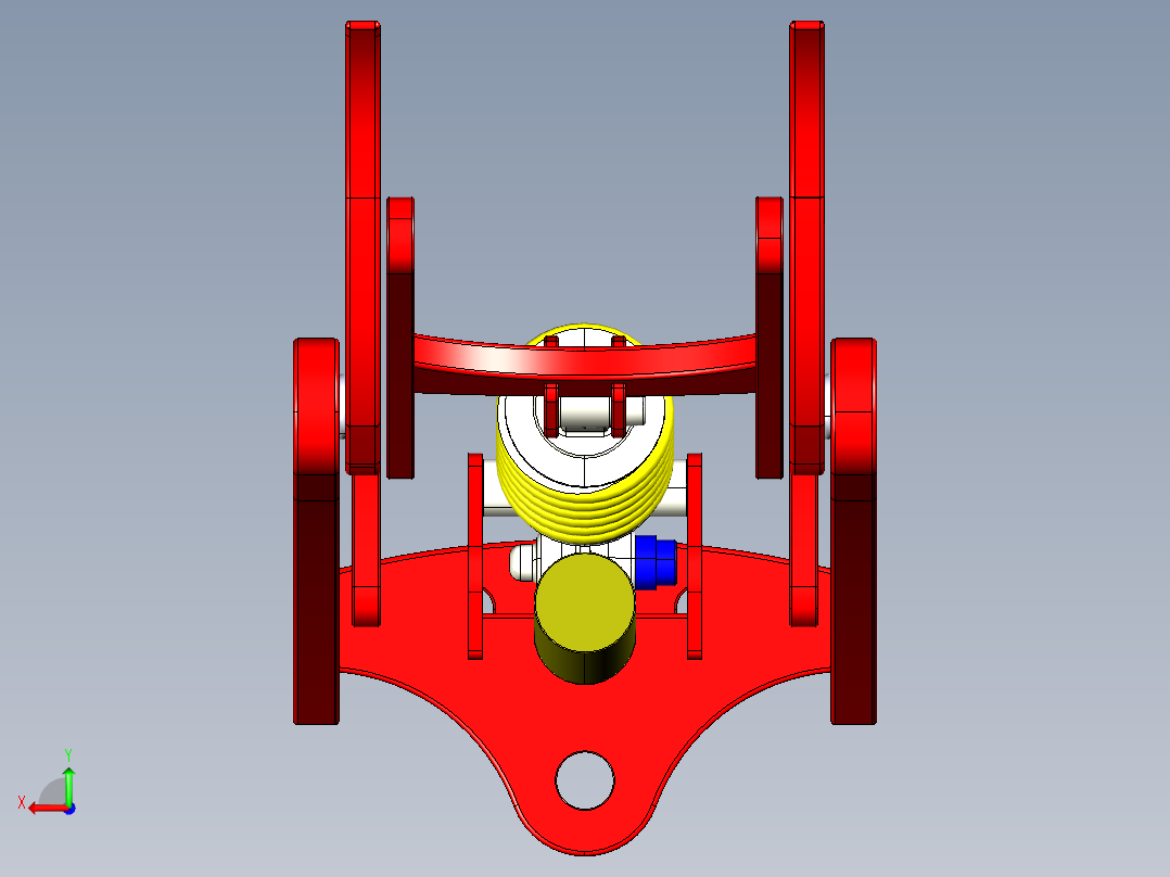 大众车前叉后视图