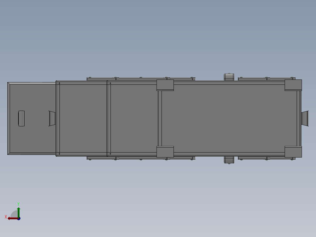 solidworks 德国折叠箱子造型设计后视图