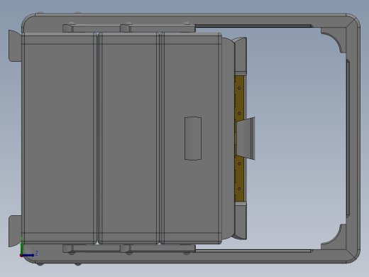solidworks 德国折叠箱子造型设计左视缩略图