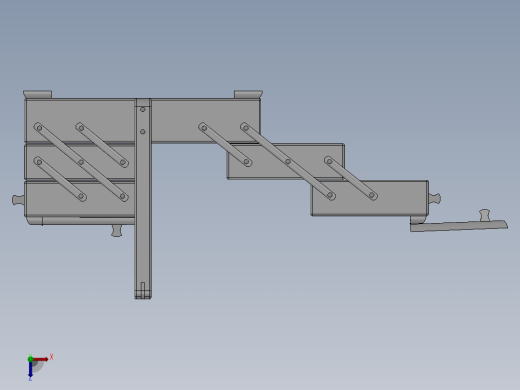solidworks 德国折叠箱子造型设计俯视缩略图