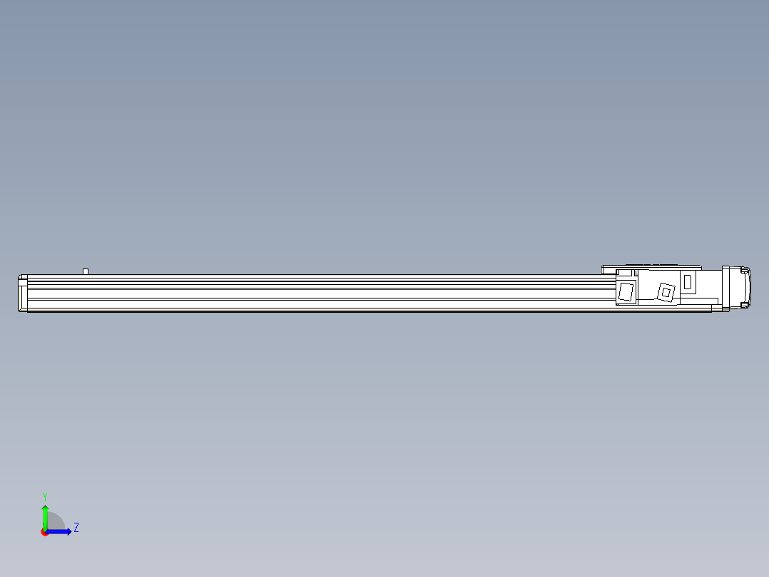 Toyo东佑达直线模组-ETH6M-BR-650-M10B左视图