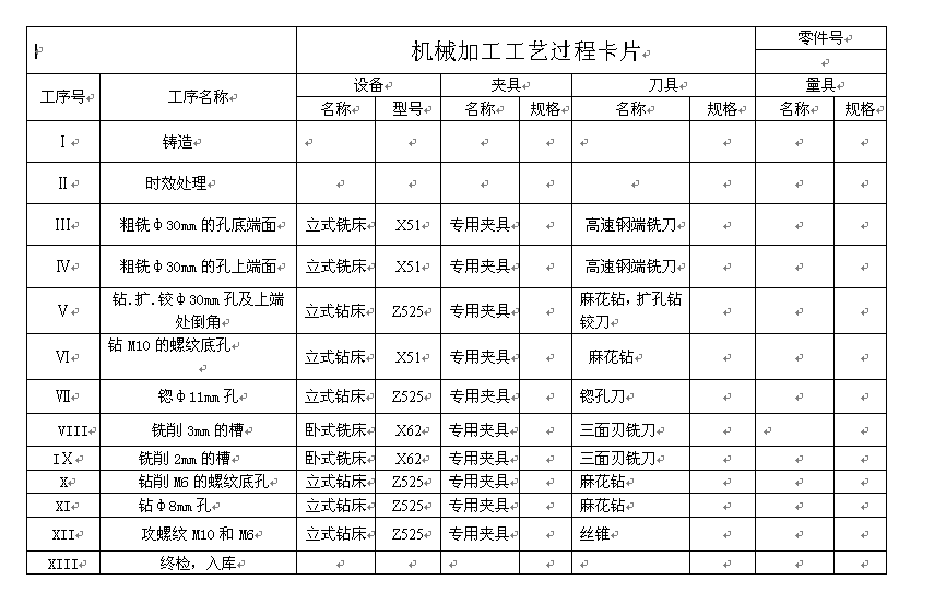 支架工艺规程及钻Φ30孔的夹具设计