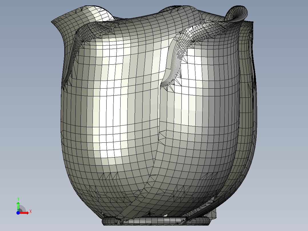 实体玫瑰花前视图