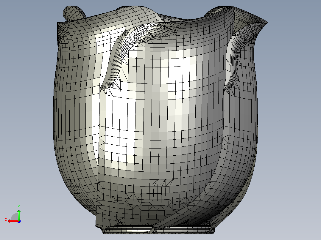 实体玫瑰花后视图