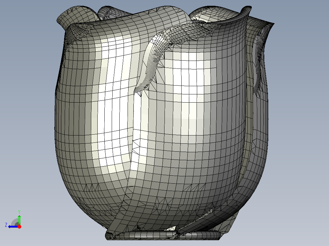 实体玫瑰花右视图