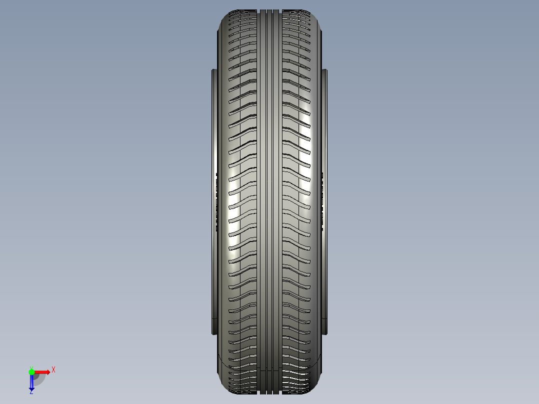 车轮145-70R13俯视图