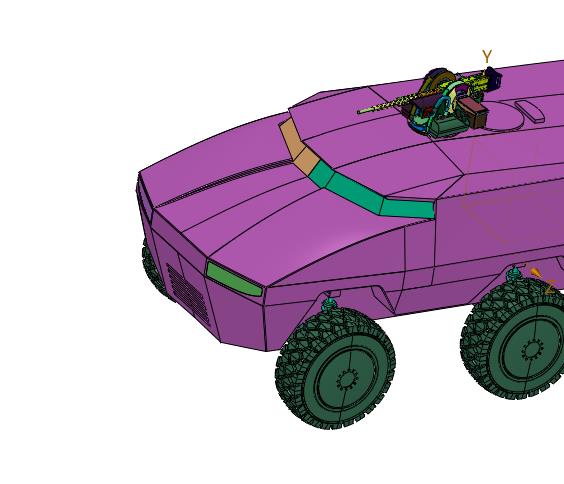 六轮型军用装甲车