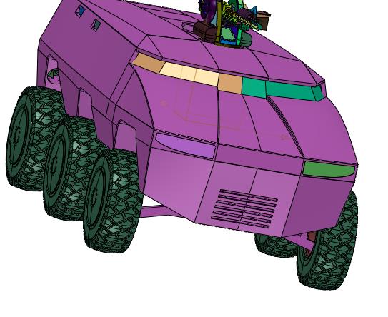 六轮型军用装甲车