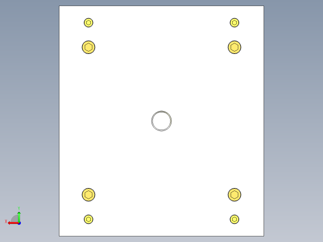 FD10放大器壳体模具设计及模具零件制造工艺后视图