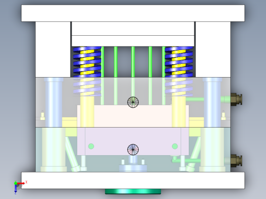 FD10放大器壳体模具设计及模具零件制造工艺俯视缩略图