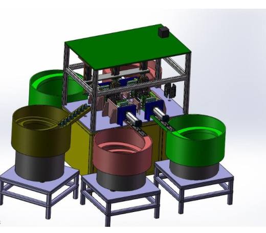自动化手机壳喷油治具装配机器3D模型 自动化设备3D图纸非标自动化缩略图