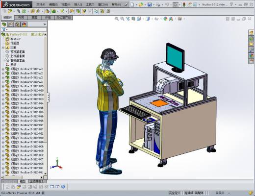 光纤激光打标机 3D模型 3D图纸非标自动化设备3D图纸3D模型缩略图