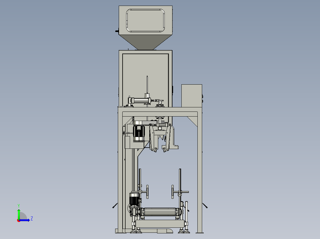 分选定量包装机（全套图纸） 左视图