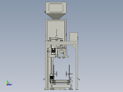 分选定量包装机（全套图纸） 左视缩略图