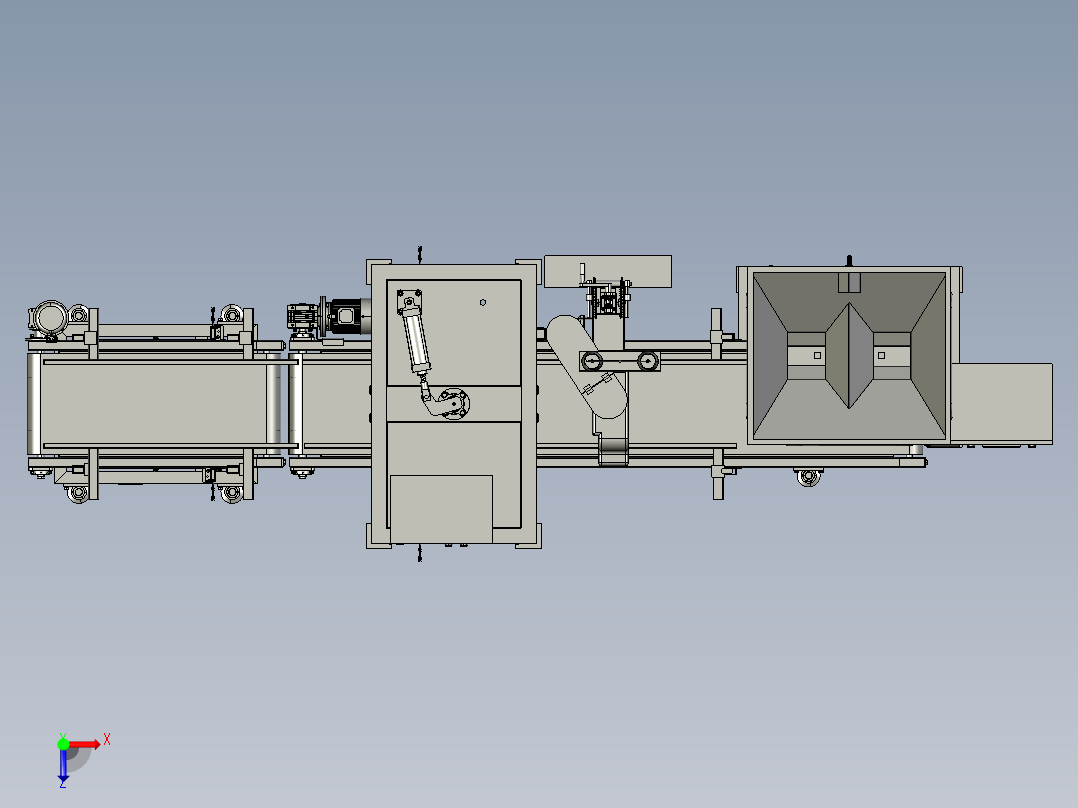 分选定量包装机（全套图纸） 俯视图