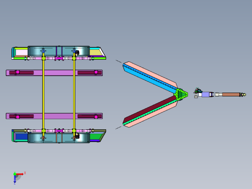 加重船用摩托艇皮划艇拖车俯视缩略图