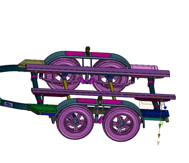 加重船用摩托艇皮划艇拖车
