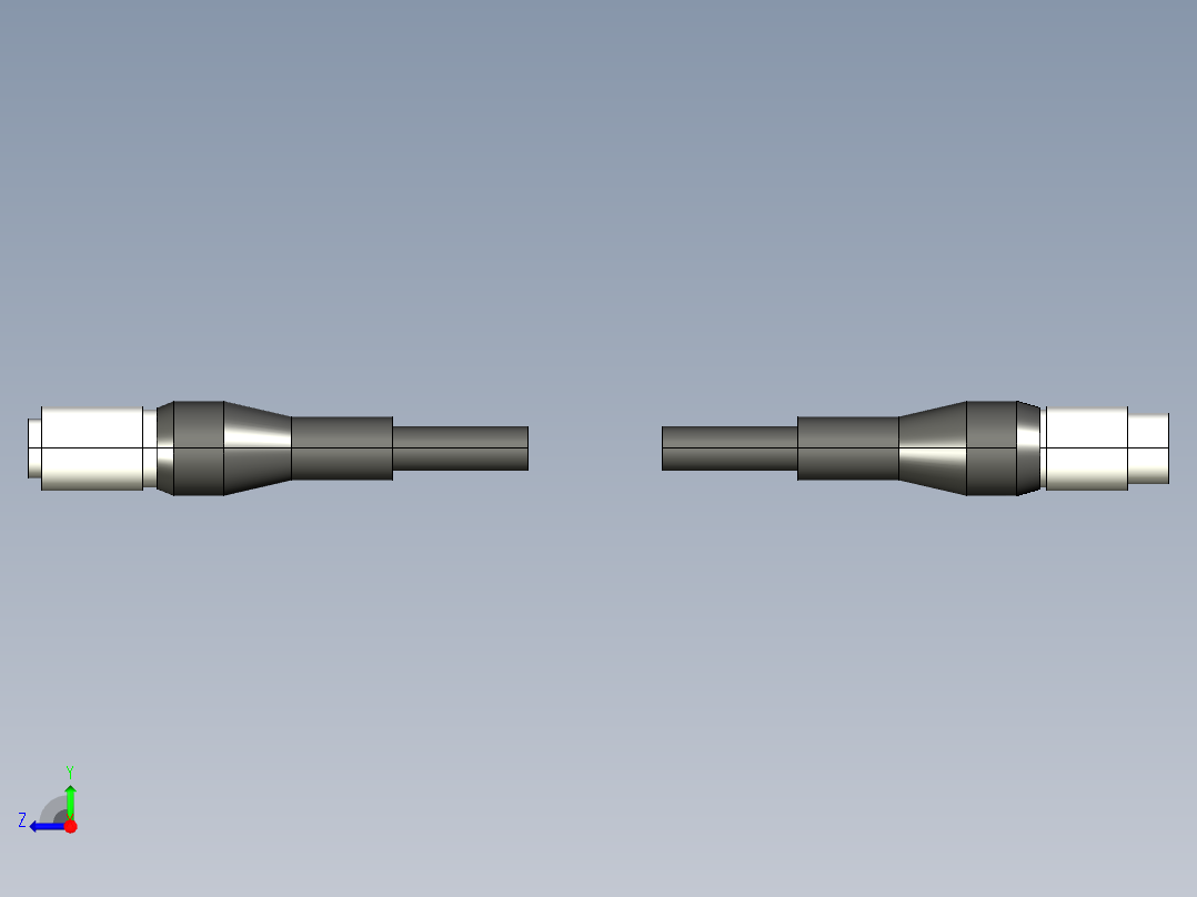 基恩士CA-CN7RE_kc图纸模型右视图