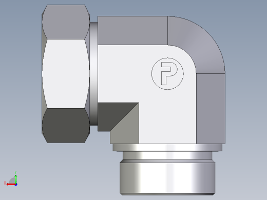 卡套式工业通用硬管接头EO_Male_stud_elbow_WE42LMCF后视缩略图