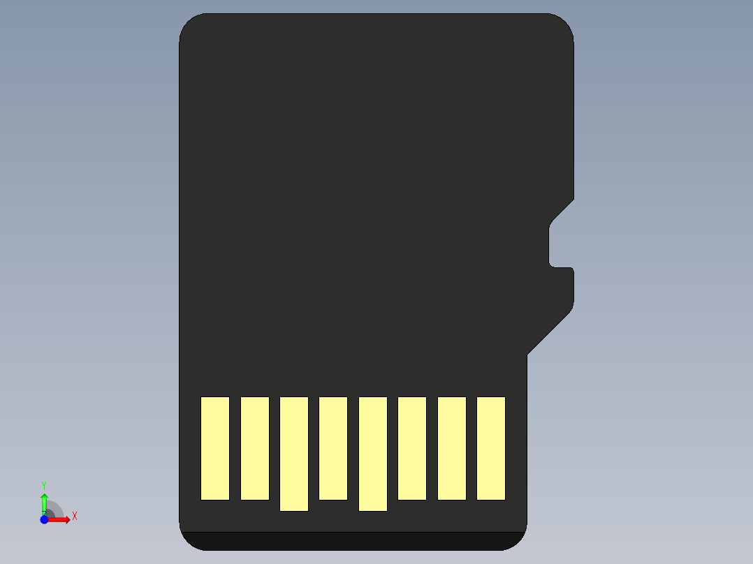 Micro SD内存卡存储卡前视图