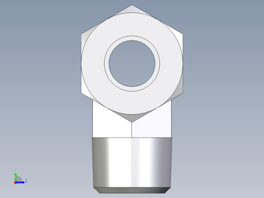 卡套式工业通用硬管接头EO_Male_stud_run_tee_TE12LRCF左视缩略图