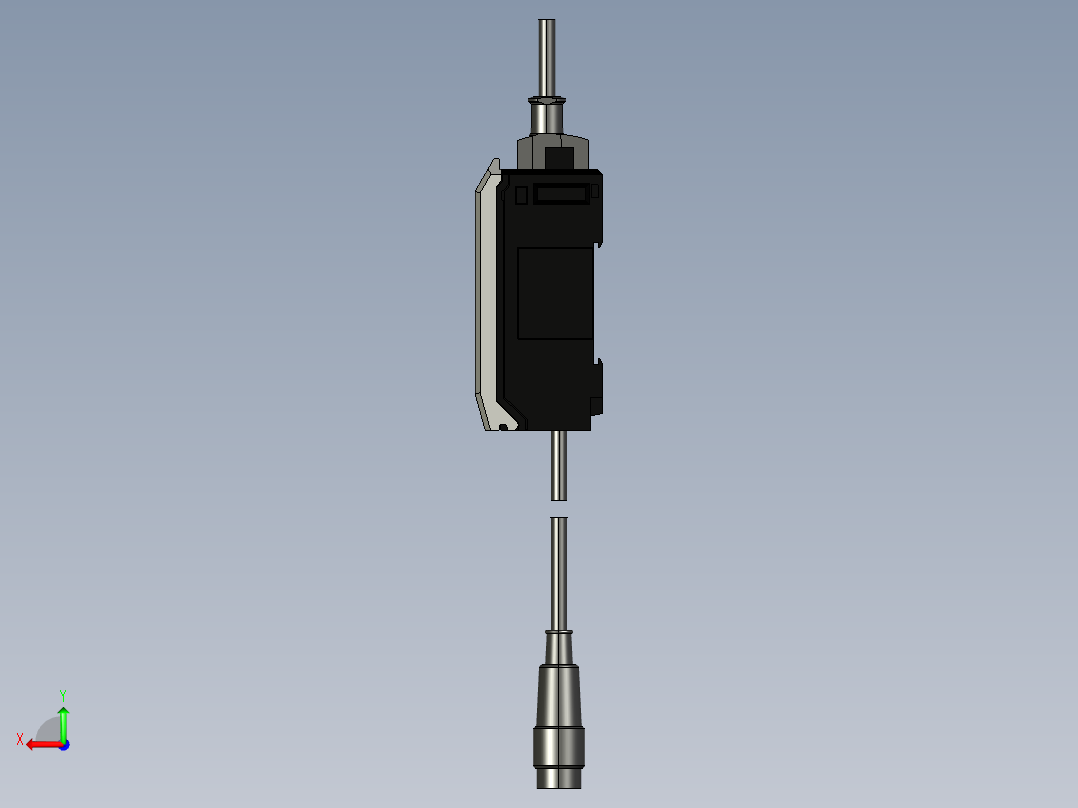 基恩士GT2-72CN_72CP_kc图纸模型后视图