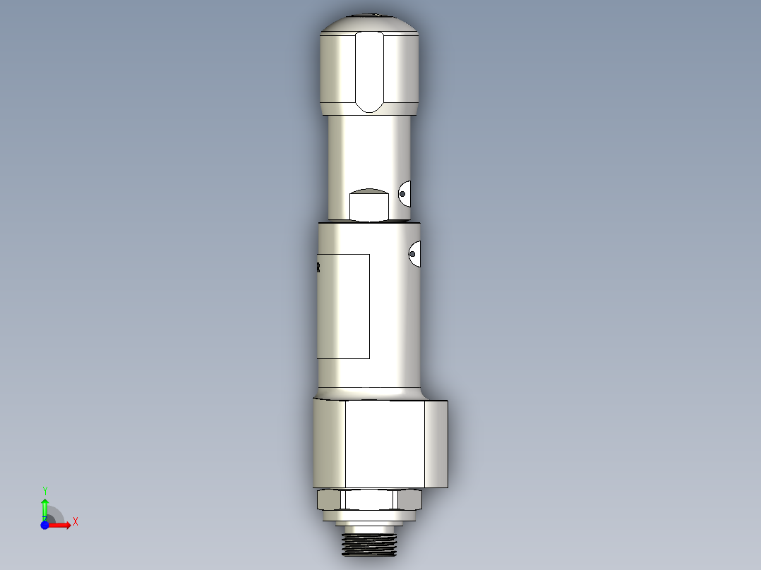 439型安全泄压阀，包装旋钮H4前视图