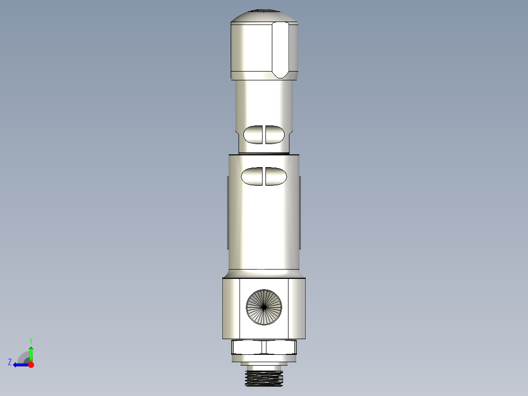 439型安全泄压阀，包装旋钮H4右视图