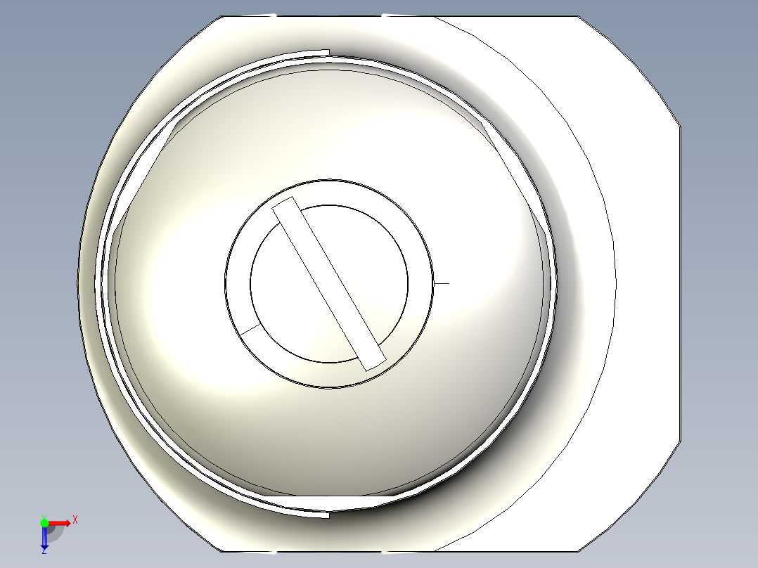 439型安全泄压阀，包装旋钮H4俯视图