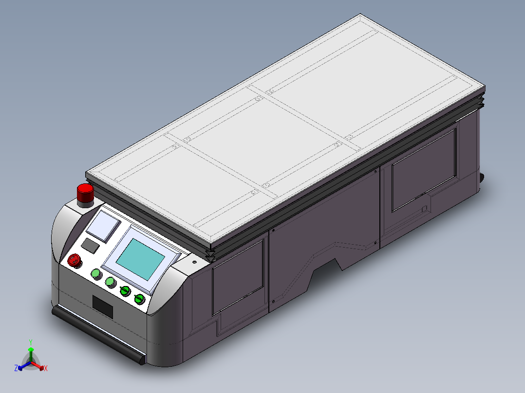 智能物流仓库正等轴测图