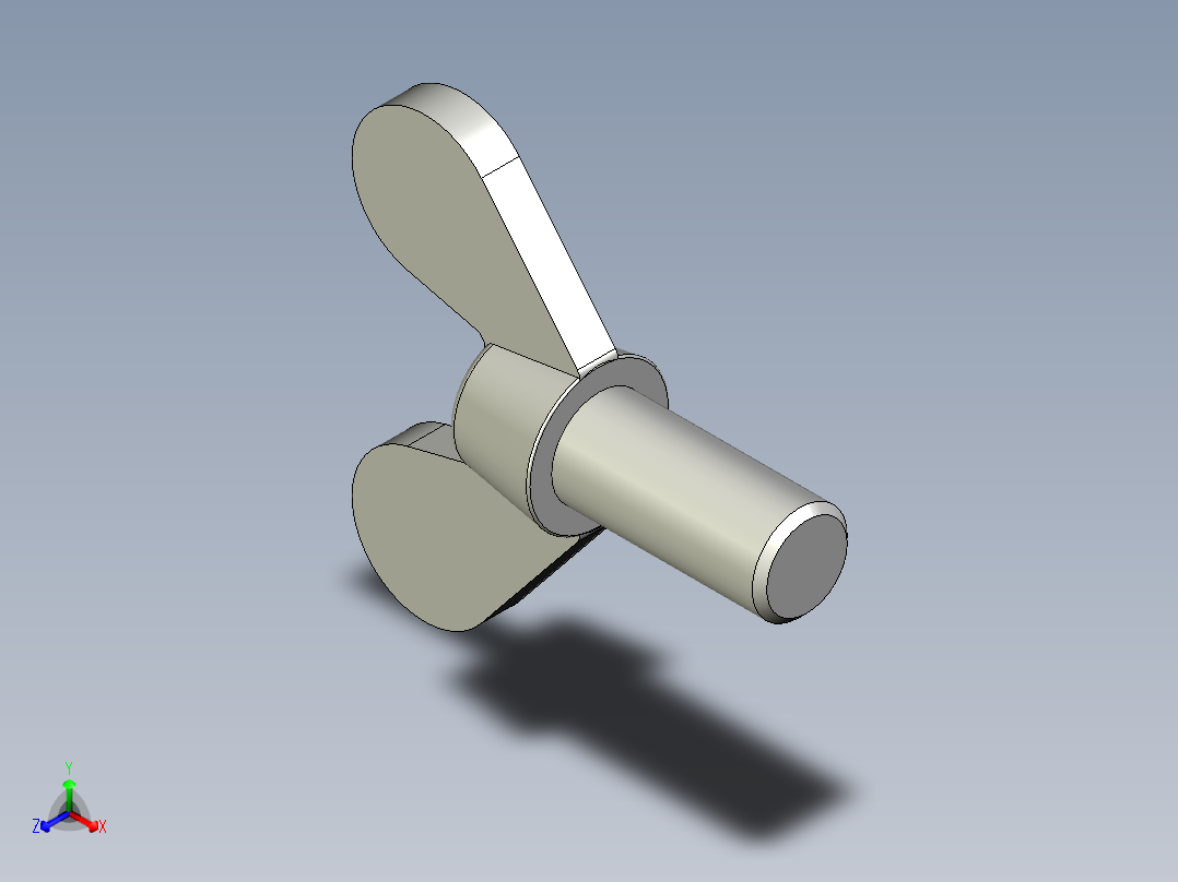 带耳螺钉-DIN_316_Wing_screws_16x2x35-29-24_73_6.4_38.4_16.stp主视图