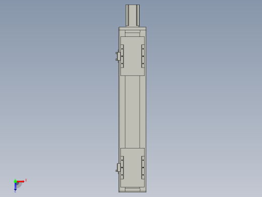 直线模组WG-LHC12-S450-M设计图纸俯视缩略图
