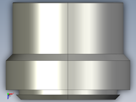 卡套式工业通用硬管接头6_tu-s俯视缩略图