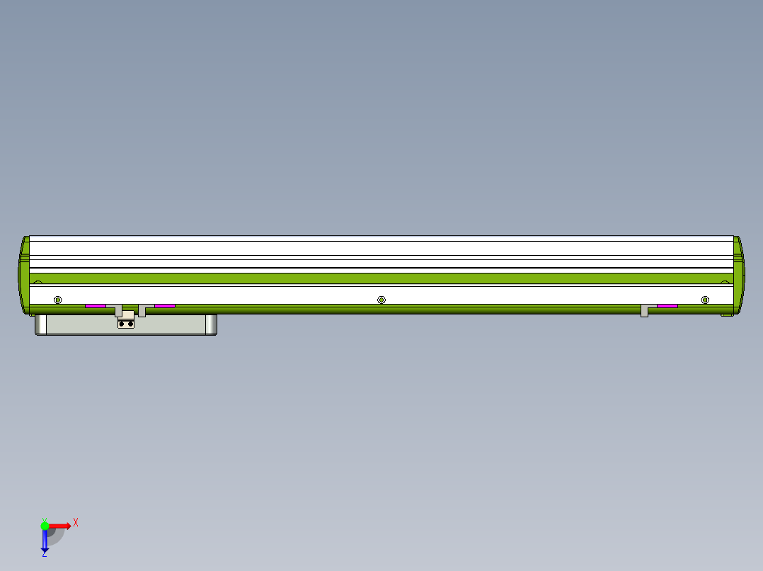威洛博LC系列3d模型模组LC14S1Y-S450俯视图