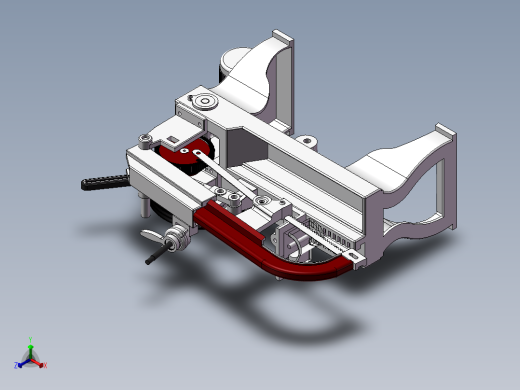 小型锯床正等轴测缩略图