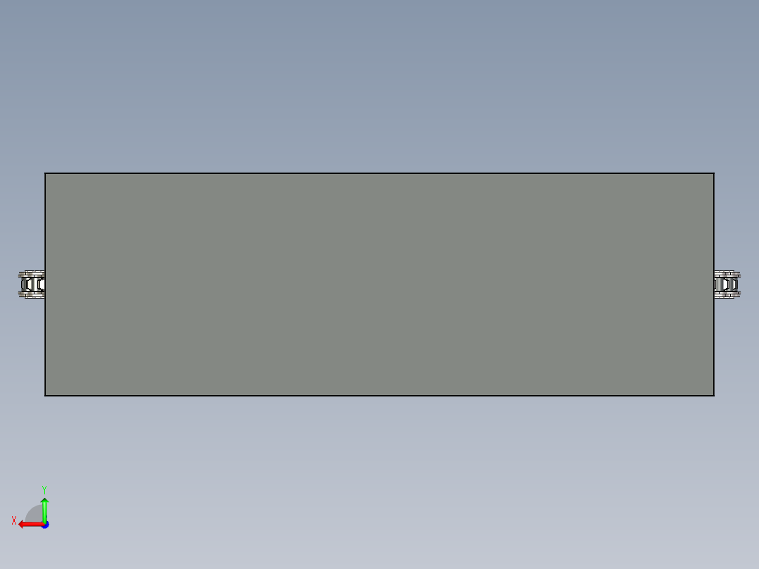 传动链和齿轮组件 - ANSI 60--stp后视图