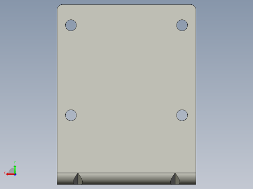 支架AST-1-3D多系列多零件图纸模型后视缩略图